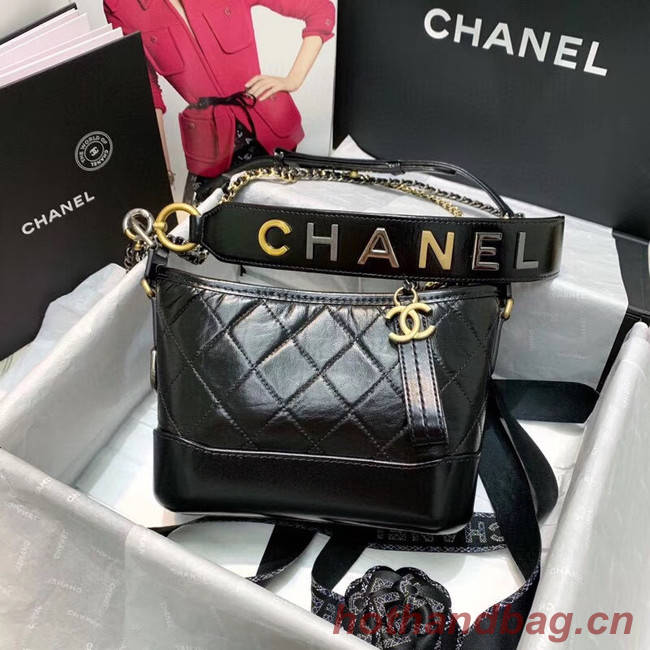 Chanel gabrielle small hobo bag AS0865 black