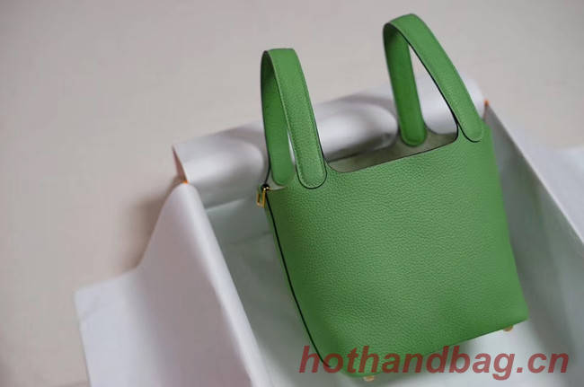 Hermes Picotin Lock PM Bags Togo Leather H5599 green