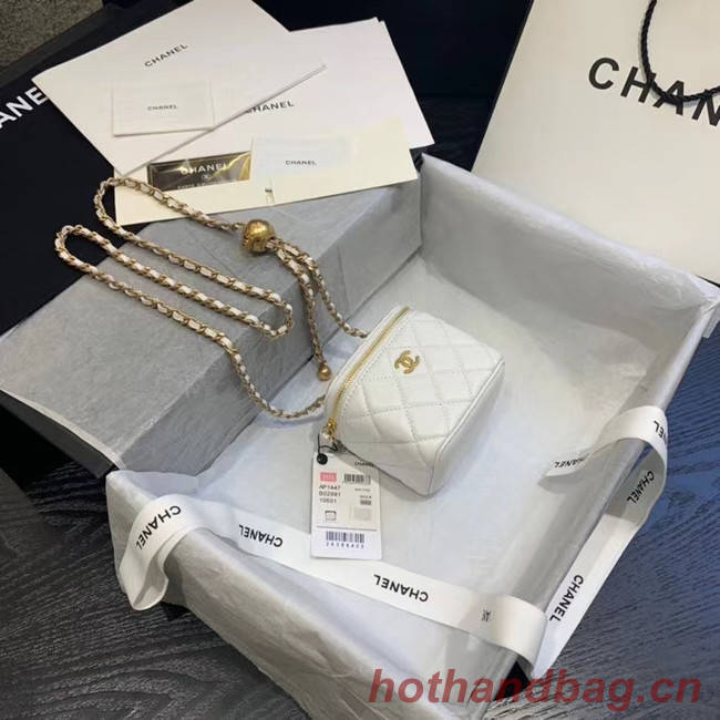 Chanel Original Small classic chain box handbag AP1447 white