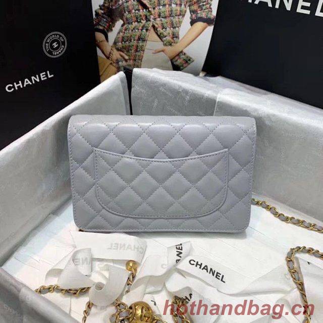 Chanel WOC Original Leather Golden Ball Flap cross-body bag B33818