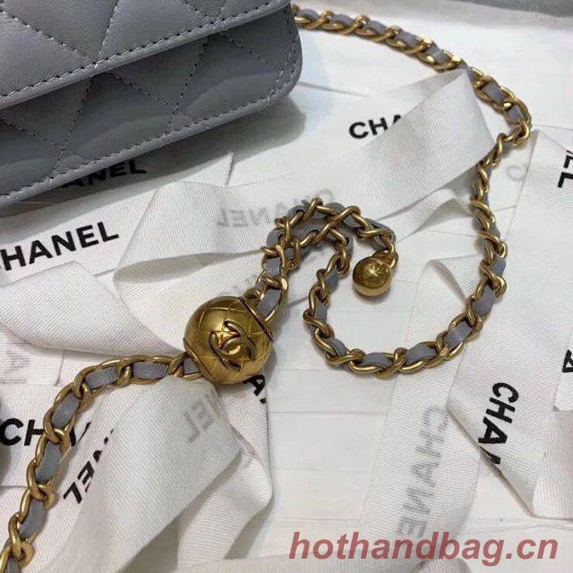 Chanel WOC Original Leather Golden Ball Flap cross-body bag B33818