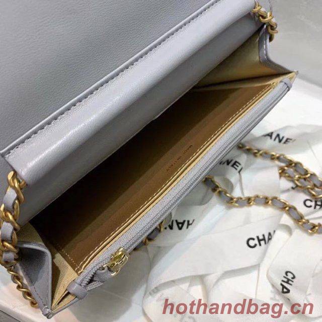 Chanel WOC Original Leather Golden Ball Flap cross-body bag B33818