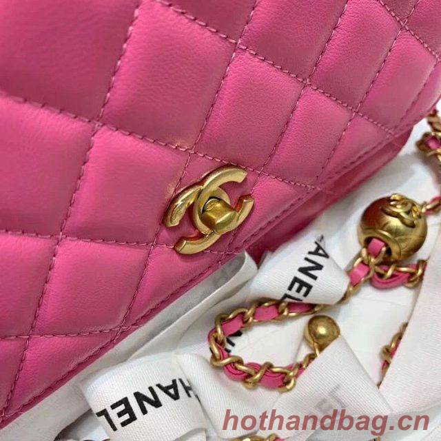 Chanel WOC Original Leather Golden Ball Flap cross-body bag B33818