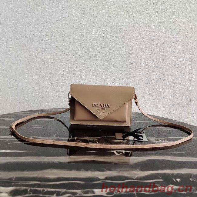 Prada Saffiano leather mini-bag 1BP020 apricot