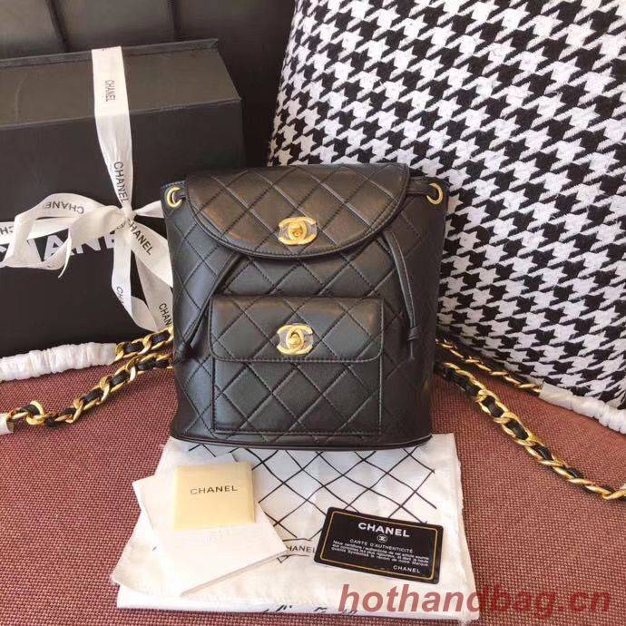 Chanel Original Sheepskin Backpack 56987 black