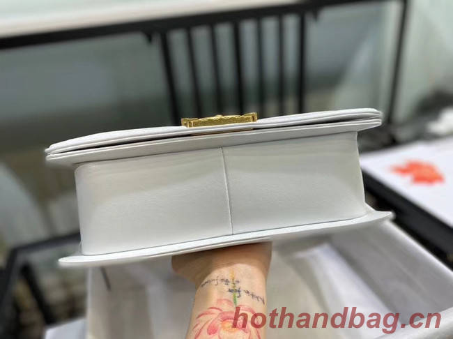 BOY CHANEL flap bag A67086 white