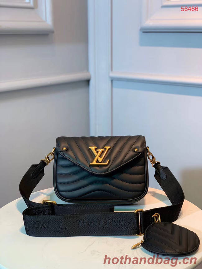 LOUIS VUITTON NEW WAVE Shoulder Bag M56466 black