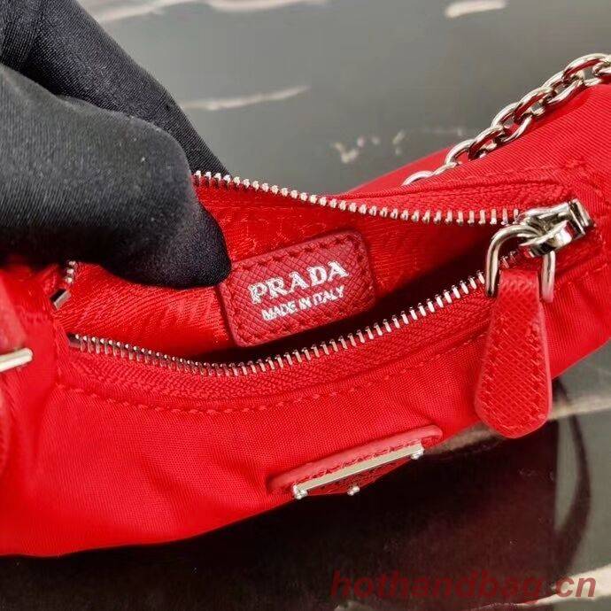 Prada Re-Edition nylon mini shoulder bag 1TT122 red