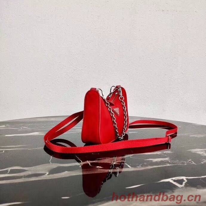 Prada Re-Edition nylon mini shoulder bag 1TT122 red