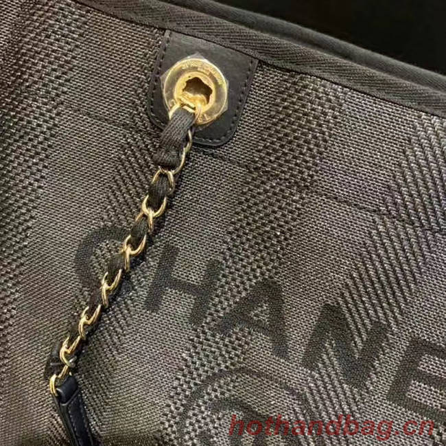 Chanel Large Shoulder Bag A67001 black