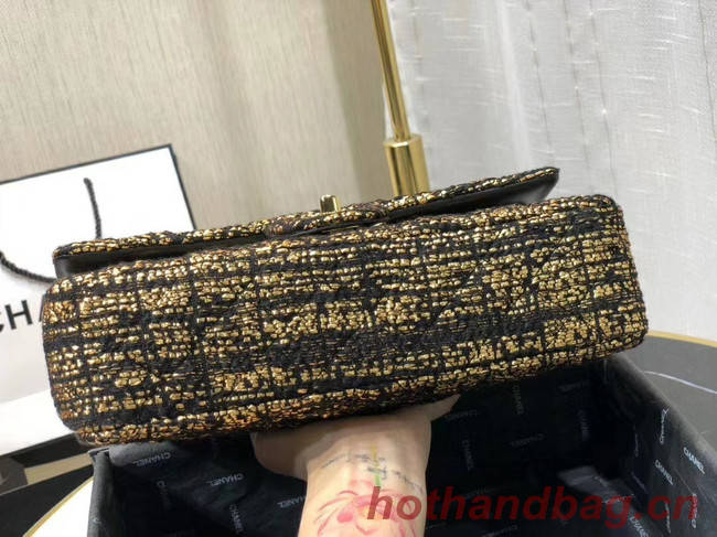 Chanel Original flap bag Twill soft A01112 gold