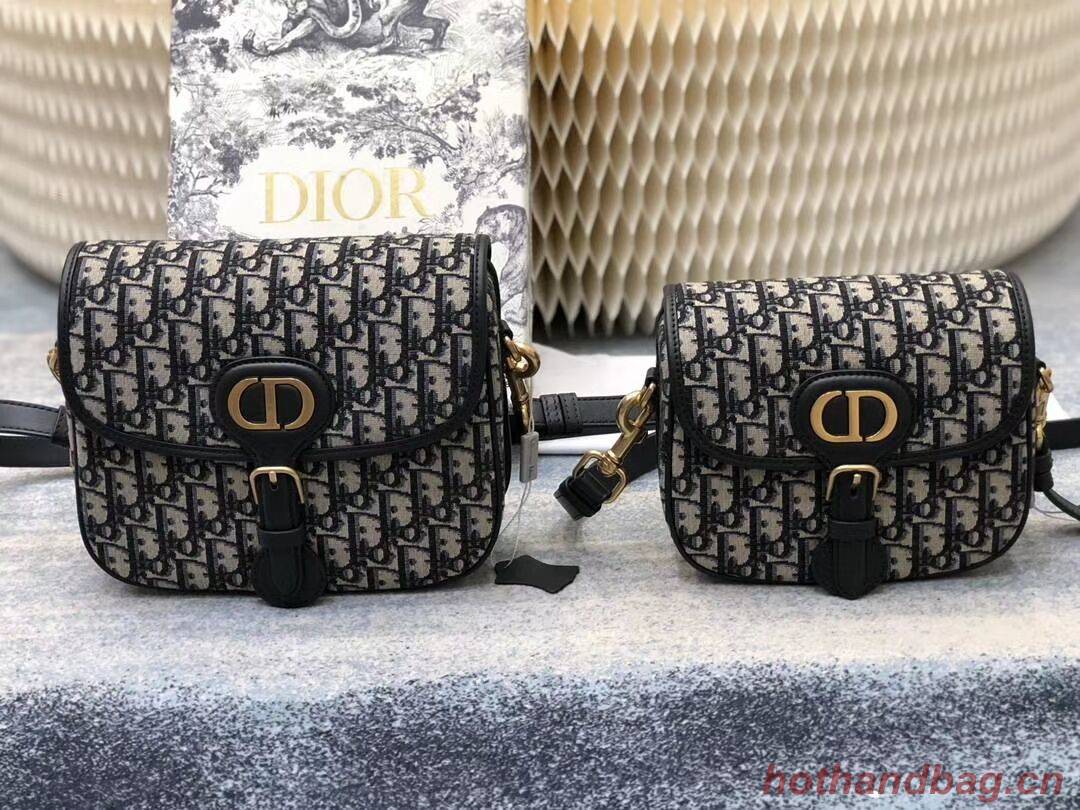 MEDIUM DIOR BOBBY BAG C0268 BLUE Blue Dior Oblique Jacquard M9319