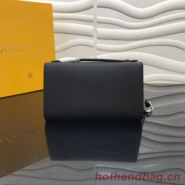 Louis Vuitton Original Grain calfskin LOCKME CLUTCH M56087 black