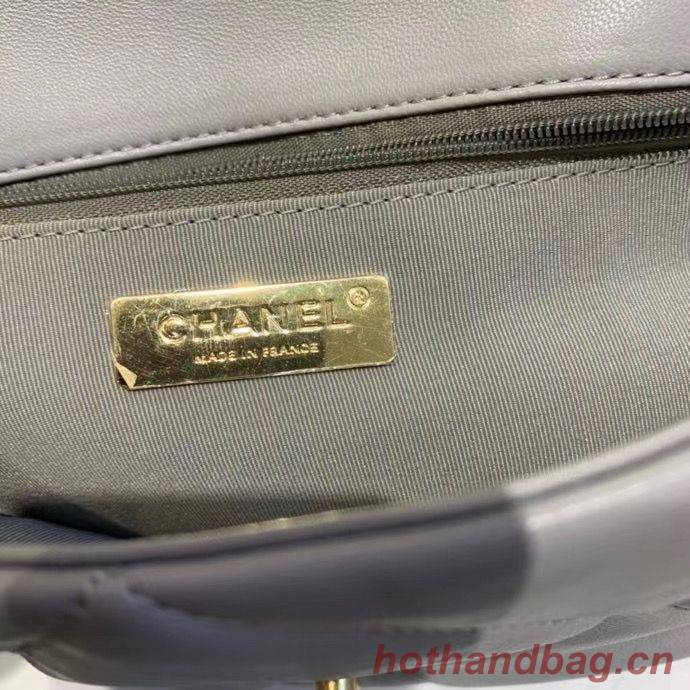 CHANEL 19 Flap Bag AS1160 AS1161 AS1162 Light Gray