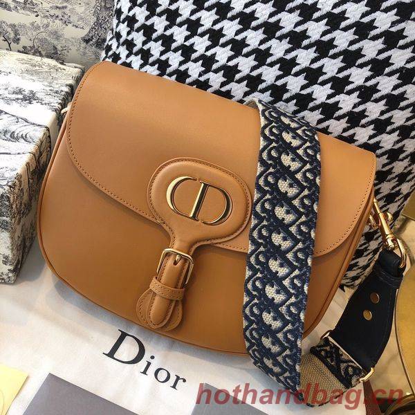 MEDIUM DIOR BOBBY BAG Box Calfskin M9319 Caramel