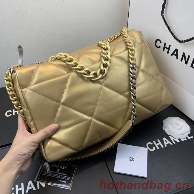 Chanel 19 flap bag AS1161 gold