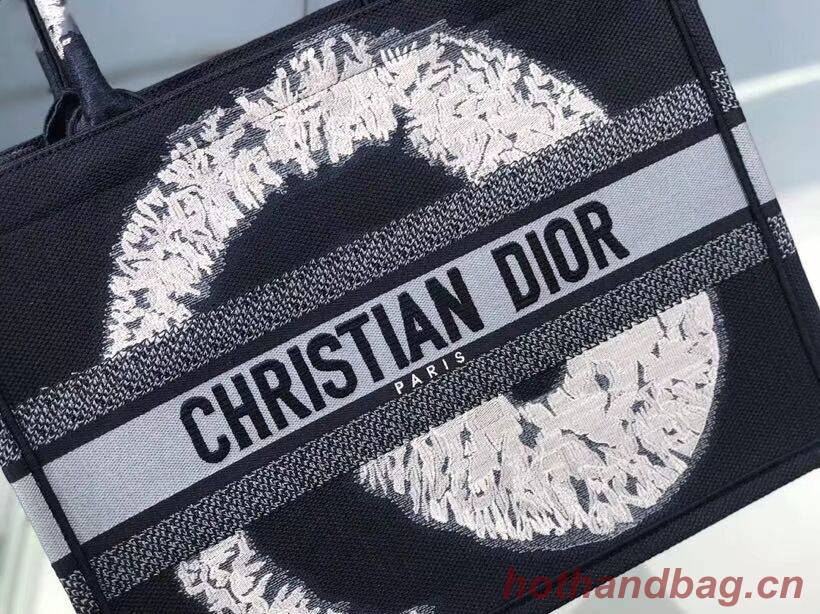 DIOR BOOK TOTE EMBROIDERED CANVAS BAG C1287-17