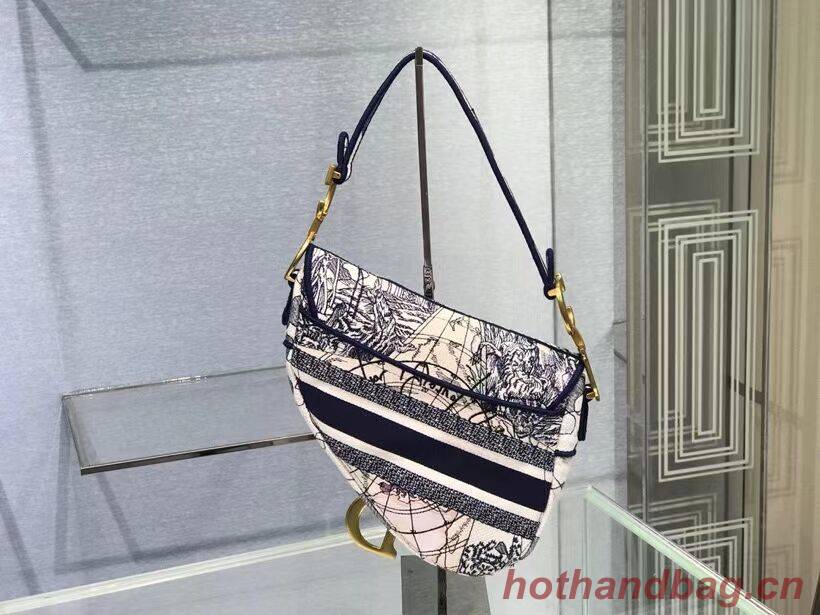 SADDLE BAG Dior Embroidery D2456E