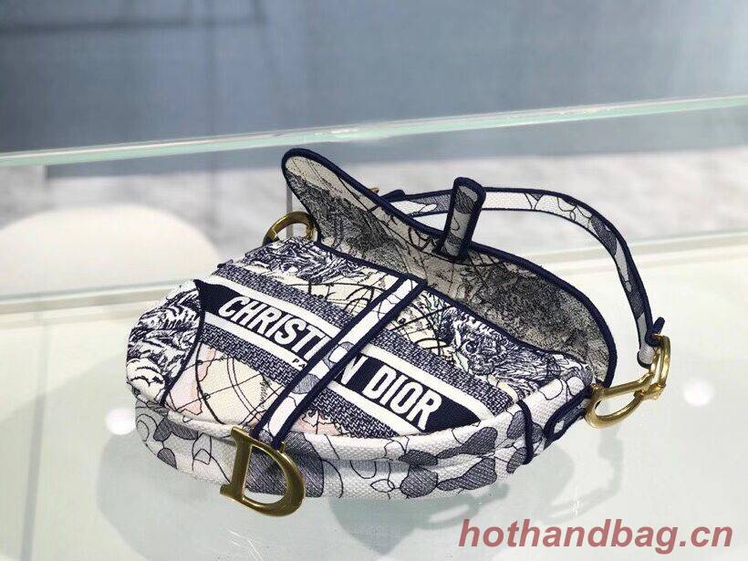 SADDLE BAG Dior Embroidery D2456E