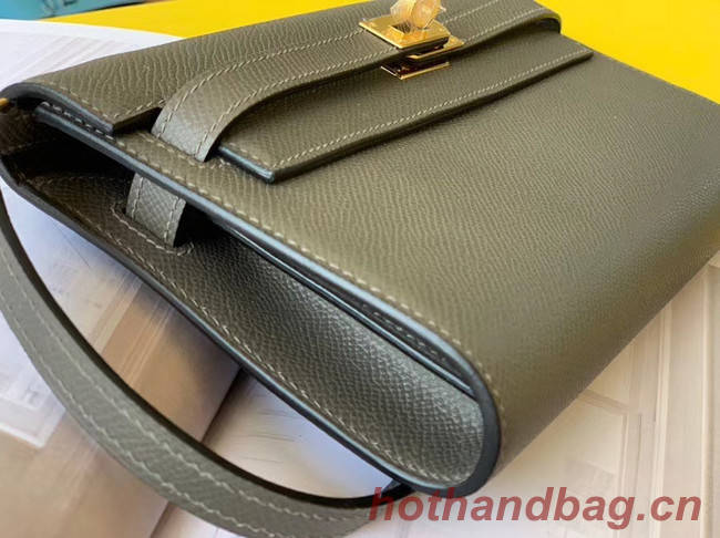 Hermes Original kelly espom leather to go woc Bag H4087 grey