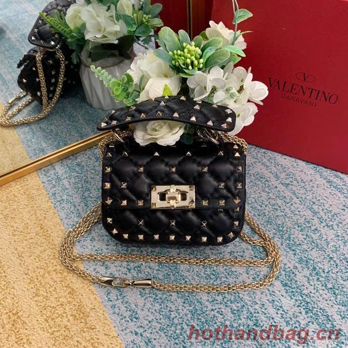 Valentino Garavani Rockstud Spike bag 0126 black