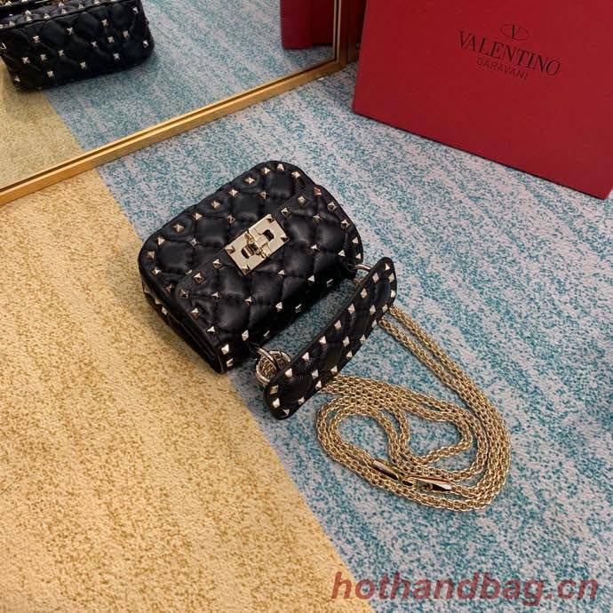 Valentino Garavani Rockstud Spike bag 0126 black