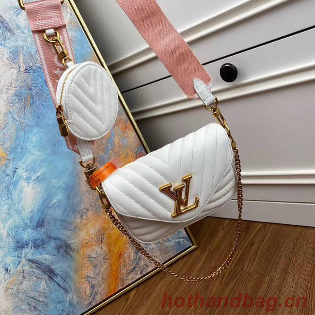 Louis Vuitton Original NEW WAVE MULTI-POCHETTE M56461 white