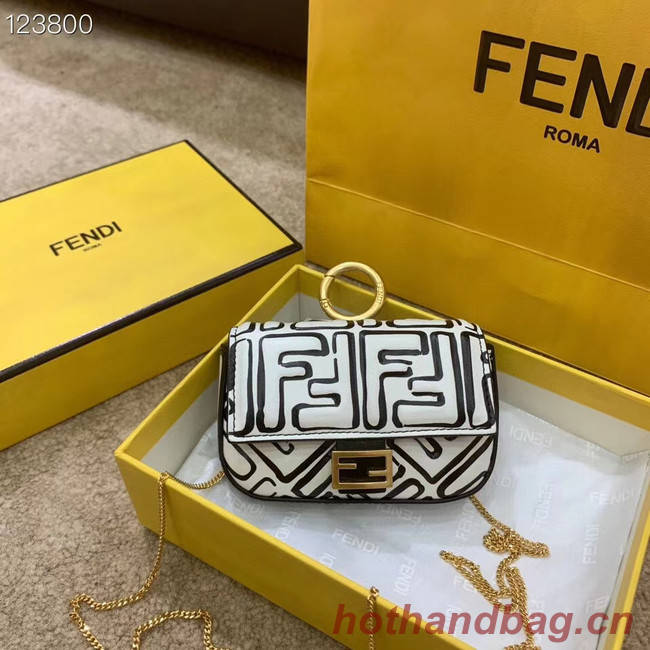 FENDI NANO BAGUETTE CHARM nappa leather 7AR844