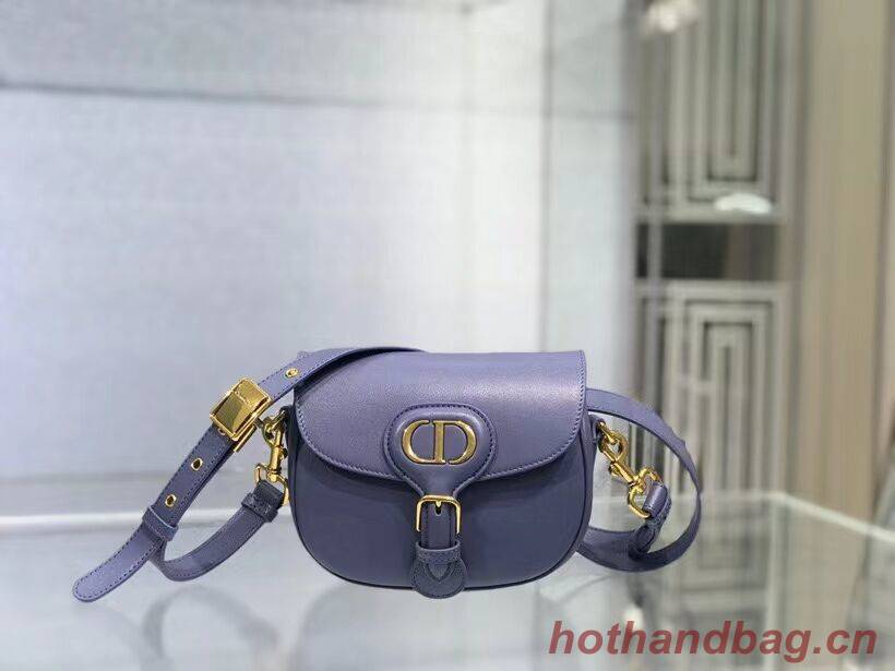 SMALL DIOR BOBBY BAG Gray Box Calfskin Gray Box Calfskin M9317 blue