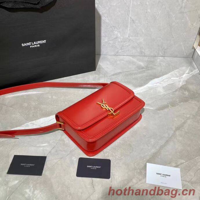 SOLFERINO MEDIUM SATCHEL IN BOX SAINT LAURENT LEATHER Y63435 RED