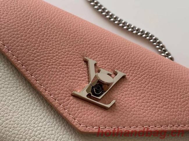 Louis Vuitton Original MYLOCKME Chain Bag M63471 pink&white