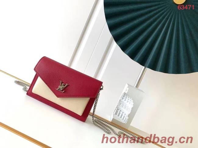 Louis Vuitton Original MYLOCKME Chain Bag M63471 red&white