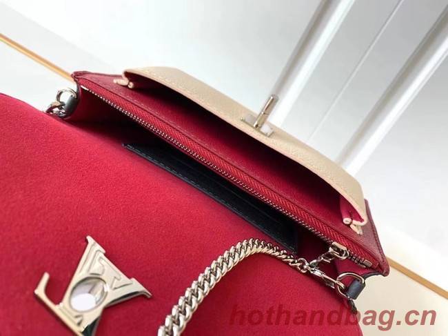 Louis Vuitton Original MYLOCKME Chain Bag M63471 red&white