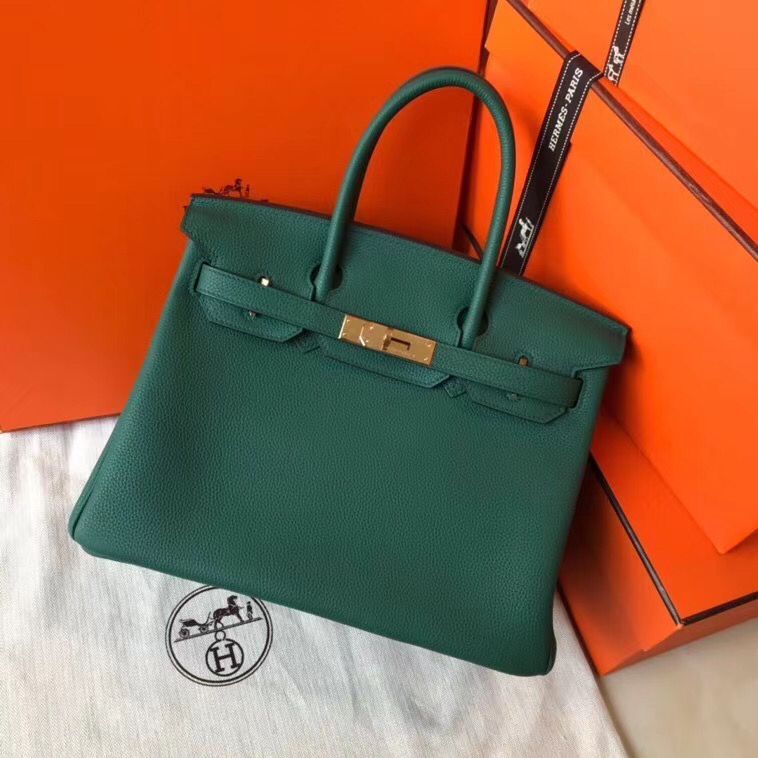 Hermes Birkin Bag Original Leather 35CM 17825 Green