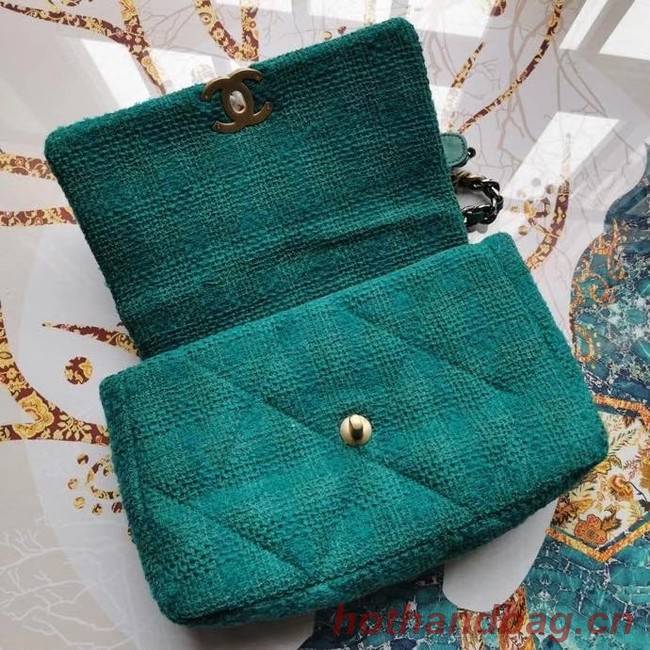 CHANEL 19 Flap Bag AS1161 green