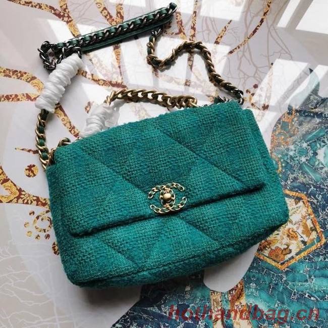 CHANEL 19 Flap Bag AS1161 green