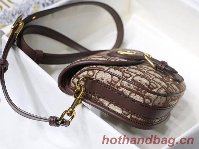 SMALL DIOR BOBBY BAG Brown Dior Oblique Jacquard M9317U