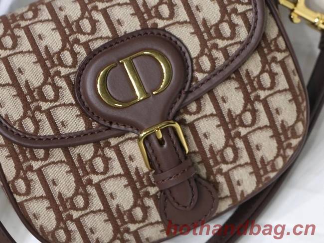 SMALL DIOR BOBBY BAG Brown Dior Oblique Jacquard M9317U