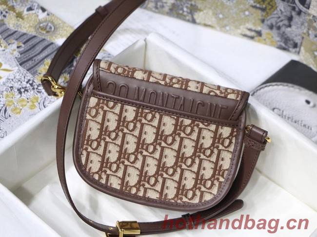 SMALL DIOR BOBBY BAG Brown Dior Oblique Jacquard M9317U