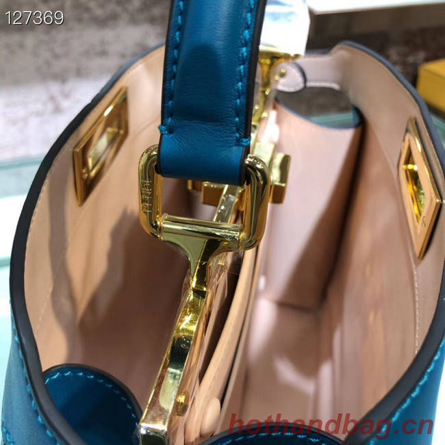 Fendi PEEKABOO ISEEU MEDIUM leather bag 70193 blue