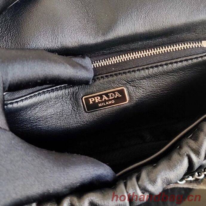 Prada Gaufre nappa leather shoulder bag 1BD289 black