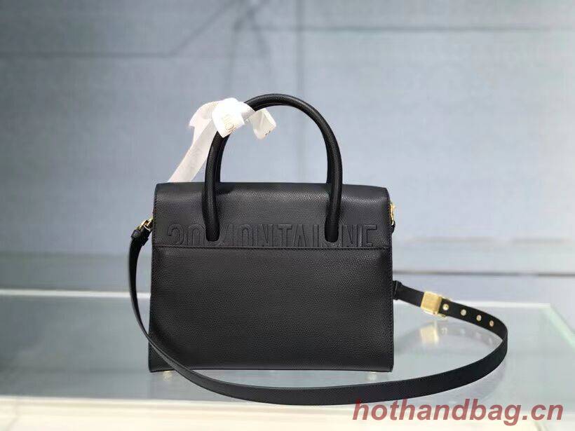 DIOR MEDIUM ST HONORE TOTE Grained Calfskin M9321UMBA black