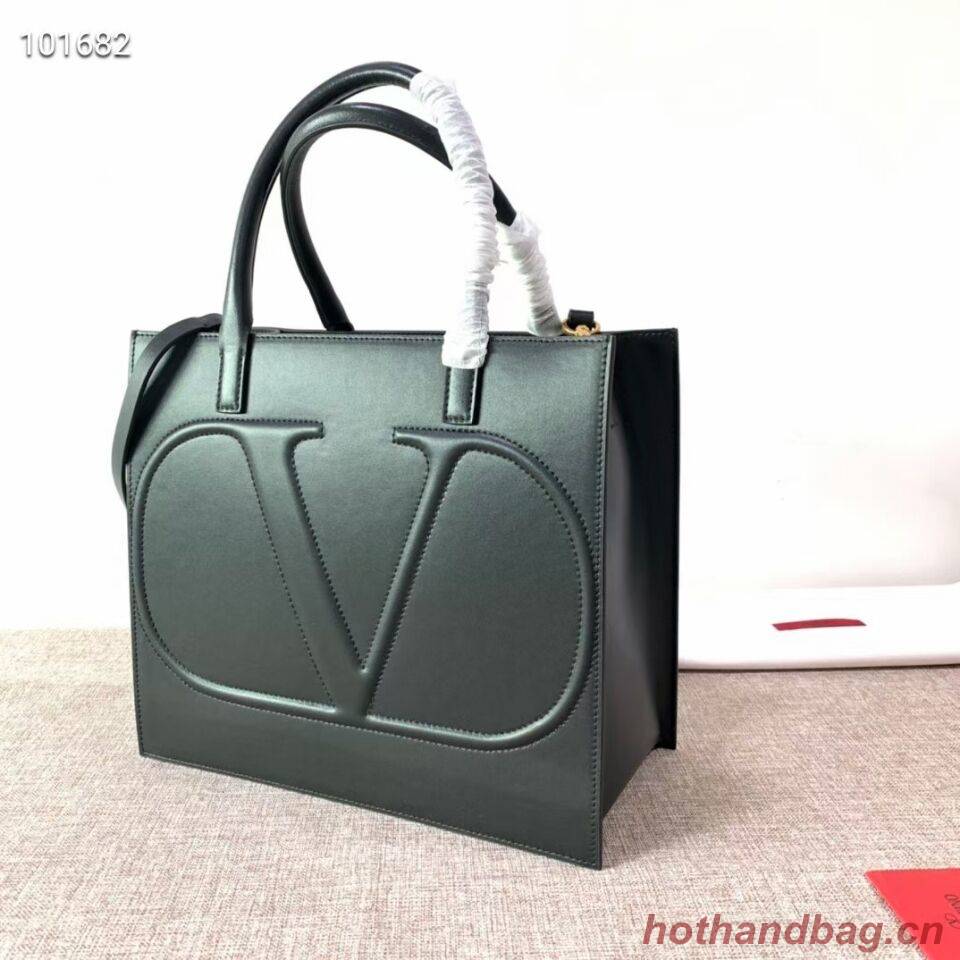 VALENTINO Origianl leather tote V2021 black