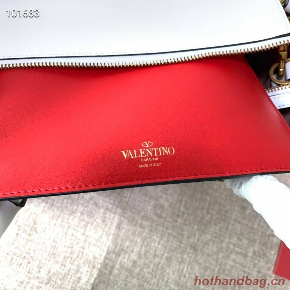 VALENTINO Origianl leather tote V2021 white