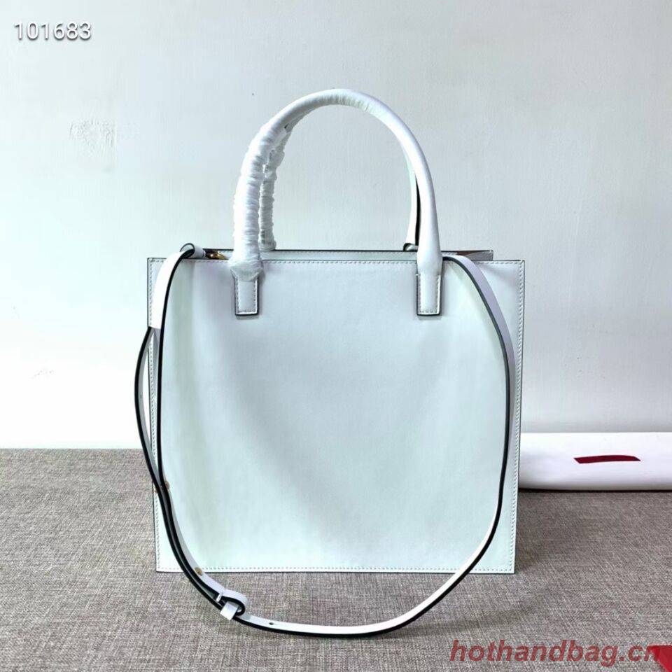 VALENTINO Origianl leather tote V2021 white