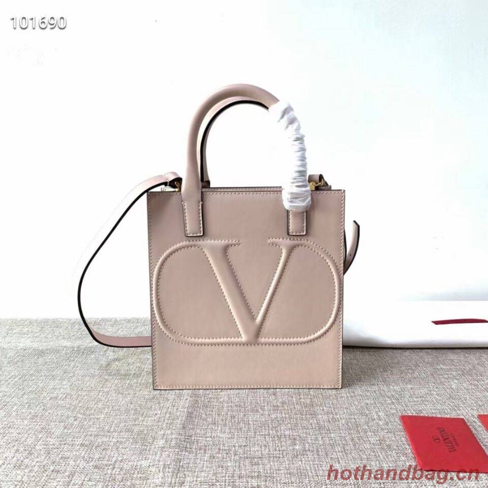 VALENTINO Origianl leather tote V2022 light pink