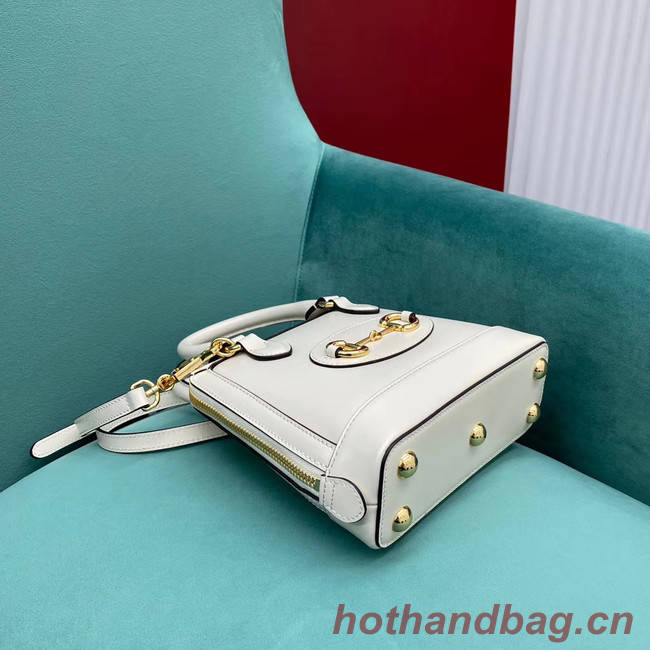 Gucci Horsebit 1955 mini top handle bag 640716 white