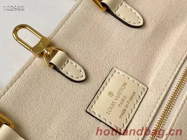 Louis Vuitton Original Onthego medium tote bag  cream M45495 Gray Logo