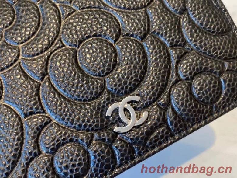 chanel classic clutch with chain Lambskin & Gold-Tone Metal AP3318 black