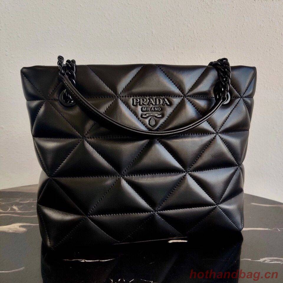 Prada Nappa Leather Prada Spectrum Tote 1BG298 black